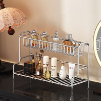 Support de rangement multifonctionnel en acier inoxydable pour produits de soin, dentifrice et gobelets, idéal pour la cuisine, la salle de bain et l'évier
