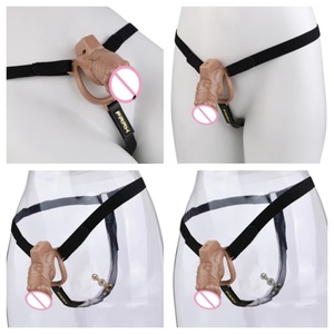 Male Chastity Cage With Realistic <b>Dildo</b> Metal Anal Plug Chastity Belt Sissy Cock Lock Penis Ring BDSM Sex Toys for Men - Product Image 2