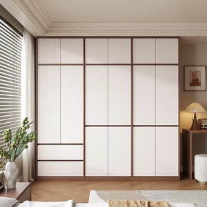 BALOM New Design Custom Made Wooden Wood Soft Close Drawers <b>Sliding</b> Door Bedroom Closet OEM Wholesale CE Certified - Product Image 2