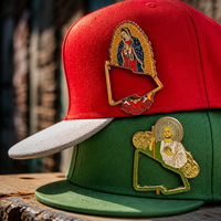 Épingles en métal émaillé avec logo personnalisé pour casquettes de baseball et chapeaux mexicains - Forme et couleur personnalisées