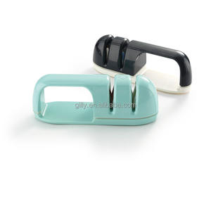 Afilador de cuchillos de 2 etapas de cocina popular 2025, afiladores de cuchillos de borde malvado profesional con ranura para afilar piedra - Product Image 2