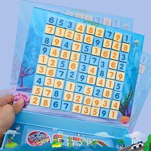 Jeu de société de grille <span class=keywords><strong>Sudoku</strong></span> magnétique 4x6 pour enfants améliorant le cerveau des jeunes étudiants jouet éducatif d'intelligence de pensée logique - Product Image 5