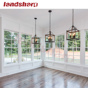 Landsharp phong cách Mỹ an ninh TREO CỬA SỔ duy nhất Đôi Treo Cửa Sổ Sash dọc trượt nhôm cửa ra vào và cửa sổ - Product Image 3