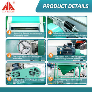 Nueva Trituradora de Pellets Eléctrica de Doble Rodillo de Alta Eficiencia, Marca Xinhengfu, Trifásica, de Acero al Carbono, para Procesamiento de Alimentos 1 - Product Image 5