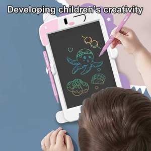 Mainan Tablet tulis LCD 8.5 inci, papan gambar Unicorn ungu merah muda dengan layar warna untuk anak-anak - Product Image 6