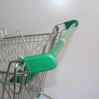 Chariots de courses professionnels de qualité supérieure en métal zingué 120L avec siège enfant pour supermarchés et magasins de détail familiaux