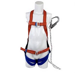 <span class=keywords><strong>Harness</strong></span> Pengaman Tubuh Ukuran Universal, <span class=keywords><strong>Harness</strong></span> Pengaman Seluruh Tubuh dengan D-Ring Ganda, Tali Pengaman, Webbing Polyester Custom, Perlindungan Jatuh - Product Image 1