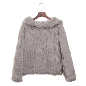 Cappotto in Vera <span class=keywords><strong>Pelliccia</strong></span> di Coniglio per Donna 2020, Nuovissimo Cappotto Invernale Caldo per Ragazze, Giacca Maglione Taglia Grande Nero <span class=keywords><strong>Rosa</strong></span> CT803-3 - Product Image 1