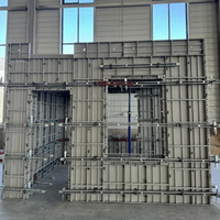 Système de coffrage modulaire en alliage d'aluminium 6061-T6 haute résistance réutilisable pour béton, pour murs, dalles et colonnes, modèle 3D moderne