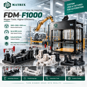 Nouvelle imprimante 3D FDM automatique grand format 1000 mm, machine de prototypage industrielle pour la fabrication de pièces automobiles et de conduits - Product Image 1