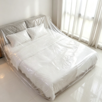 Housse de protection transparente en PE, imperméable et anti-poussière, pour déménagement, taille pour lit king-size
