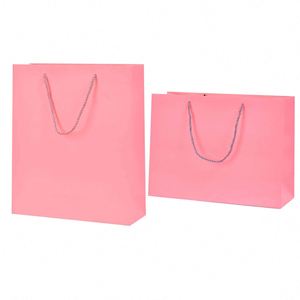 Bolsas de Cartón Promocionales Personalizadas, Bolsas de Papel Kraft con Asas Tejidas para Ferias Comerciales, Precio de Fábrica - Product Image 5
