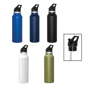 Nuovo Design <span class=keywords><strong>2023</strong></span> Bottiglia d'Acqua in Acciaio Inox 18/8 Senza BPA a Doppia Parete Isolata con Cannuccia Termos Sport Opaco 350ml 750ml - Product Image 6