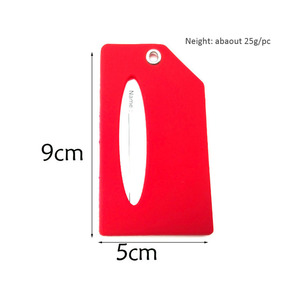 En stock, étiquette de bagage en PVC, étiquette de bagage en silicone souple avec logo personnalisé - Product Image 2