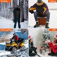 Taille personnalisée imperméable gilet chauffant thermique vêtements de randonnée coupe-vent veste thermique vêtements d'hiver légers