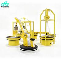 Ensemble de jeu de construction interactif Funtime pour enfants : Excavatrice et grue pour jeu de sable, idéal pour aire de jeux intérieure et centre de loisirs familial (FEC)