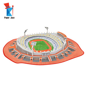 Trò Chơi Xếp Hình Mô Hình Giấy <span class=keywords><strong>3d</strong></span> Cho Người Lớn Quà Tặng Sân Vận Động Bóng Đá Mô Hình <span class=keywords><strong>3d</strong></span> Sân Vận Động Mexico - Product Image 2