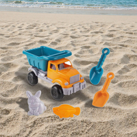 Jouets d'extérieur Jeux de plage Jouets de plage d'été en plastique Ensemble de pelle Camion de plage Jouets de sable Ensemble pour enfants