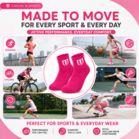 Chaussettes de course en laine mérinos et coton peigné, avec bout sans couture, tendance, élégantes, respirantes, anti-transpiration, design personnalisé pour