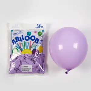 Fabrika kaynağı makaron renkli mutlu doğum günü lateks balonlar
