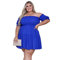 Robe ample et oversize pour femme, avec un design amincissant et sculptant la taille, en grande taille irrégulière, adaptée aux femmes.