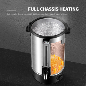 WINNERS Urna de café de acero inoxidable de doble capa Hervidor de agua comercial Hervidor eléctrico Termo de 20 litros para restaurante - Product Image 5