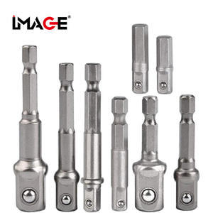 Image Hex Shank To Square <b>Adapter</b> <b>Socket</b> <b>Drill</b> Connector Extended Power Wrench <b>Adapter</b> HSS Metal - Product Image 1