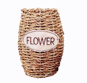 Décor algues panier de fleurs adapté salon établi vases - Product Image 1