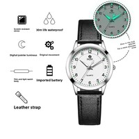 Montre à quartz ovale silencieuse pour homme, cadran à aiguilles écologique, boîtier en alliage de titane, idéale pour les examens et les environnements de test pour la rentrée scolaire