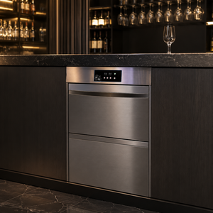 Lave-verres électrique professionnel en acier inoxydable, autonome, pour le nettoyage de verrerie dans les bars, pubs, restaurants et hôtels - Product Image 3