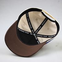 Gorras de Béisbol Personalizadas con Logotipo Bordado en 3D, Gorra de 5 Paneles con Visera Curva, Cierre a Presión, 2 Tonos, Nuevas, con Logotipo