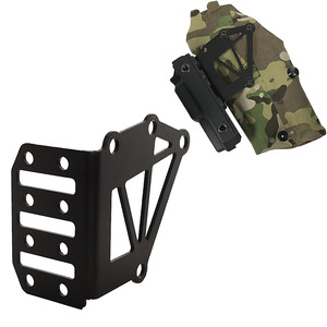 Heavy Duty Stainless <b>Steel</b> Multi-Hole Adjustable Mounting <b>Bracket</b> Kit Black Powder Coated Gear Extension Adapter Outdoor Use - Product Image 2