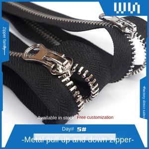 Manufacturer Custom 1#2#3#5#8#10#12#15# <strong>High</strong> Quality Metal <strong>Zipper</strong> Open/Close End Two Way Puller for Garment Jacket <strong>Zipper</strong> - Product Image 2