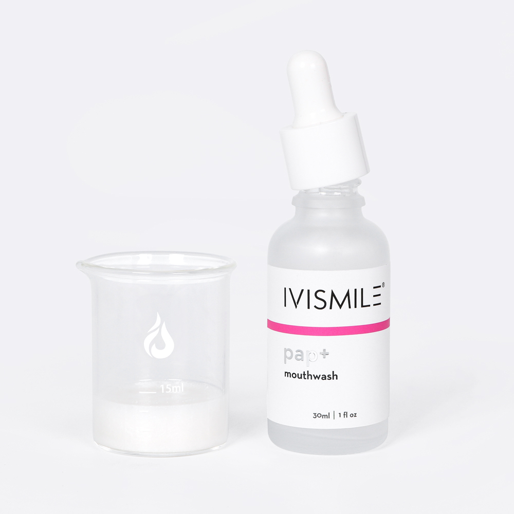 IVISMILE 2021 New Formula PAP Ingredient Dental Rinse Breath Teeth Whitening Home Use Mouthwash