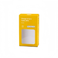 Boîte à fenêtre personnalisée durable en carton laminé 350 g/m², pliable, avec PVC transparent et impression offset