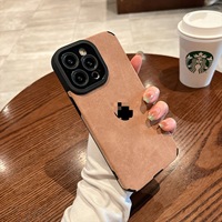 Étui de téléphone souple en cuir PU TPU de luxe BAILI Factory pour iPhone 16E 13 Mini 11 ProMax 8 Plus, protection antichoc en cuir d'agneau
