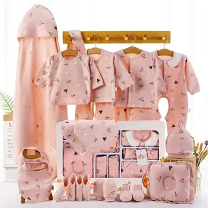 Amazon горячая распродажа Оптовая Продажа От 0 до 1 года; Пижама для младенцев в подарочной упаковке для новорожденных одежда для малышей подарок 100% хлопок одежда для малышей подарочный набор