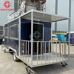 Carrito de comida móvil sobre ruedas, remolques de comida callejera Kebab con porche, totalmente equipado para EE. UU., camión de comida rápida con cocina completa - Product Image 2