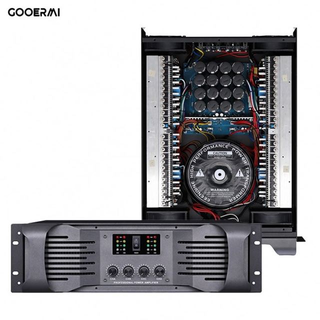 KB1200D 3U 4 Channel Power Amplifier 4x1500W Class H Professional Pro Audio Stage Amplifier Bridge 3000W 8 Ohm DJ Sound