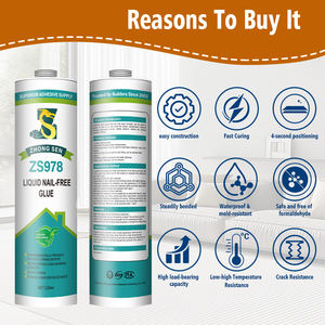 Adhésif liquide sans clou, plus besoin de <span class=keywords><strong>colle</strong></span> pour la décoration intérieure, miroir, verre, meubles, PVC, plinthes - Product Image 5