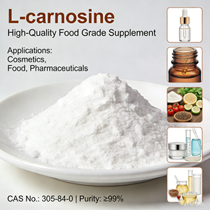 L-Karnosin Kemurnian 99% |   CAS 305-84-0 |   Bahan Kosmetik & Nutrasetikal Anti-Penuaan |   Antioksidan & Pelindung Kolagen - Product Image 4