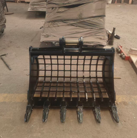 Bucket Saringan Riddle Sieve 1000mm untuk Excavator Mini Zoomlion ZE55GU, Merk RSBM