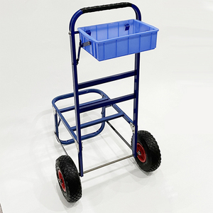 Aangepaste Draagbare Aluminium Opvouwbare Vissen Strand Kar <span class=keywords><strong>Trolley</strong></span> Pneumatische/Ballon Wiel Hand Truck Met Opbergdoos - Product Image 2