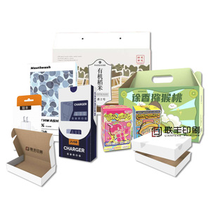 Boîtes en papier personnalisées Lianfeng, imprimées en couleur, pliables, en carton ondulé, pour cosmétiques, petits appareils électroménagers, fruits, boîtes cadeaux - Product Image 1