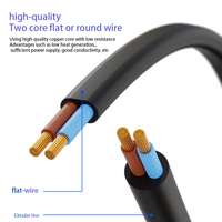Cable de Alimentación AU de Alta Calidad de 1.5M 1.8M con Cobre para Computadora Portátil y de Escritorio, Cable de Alimentación C13 C7 C5