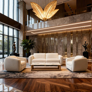 Modern Reclining <b>Sofa</b> <b>Bed</b> Set for Mall & Villa Living Rooms Comfortable Luxury Apartment Lobby Furniture - Product Image 1