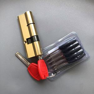 High Quality Security <strong>Anti</strong> Drill <strong>Anti</strong> <strong>Snap</strong> Euro <strong>Door</strong> <strong>Lock</strong> Single/Double Cylinder Brass ANSI Grade 1 60/80mm 3 Keys Nickel Plated - Product Image 3