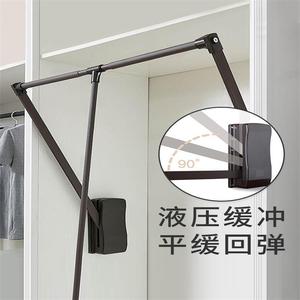 Adjustable Telescopic Clothes Rack Q235 Steel Ceiling Mount Wardrobe Hardware Accessory SC370 - Product Image 4