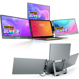 Pantalla Portátil de 15.6 <span class=keywords><strong>Pulgadas</strong></span> 1080P USB-C Ultrafina con Soporte, Apta para Computadoras Portátiles, PC, Teléfonos Móviles, PS, Xbox - Product Image 1