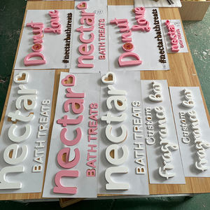 Letras acrílicas del alfabeto acrílico de pintura cortada con láser 3D para decoración de negocios y publicidad - Product Image 6